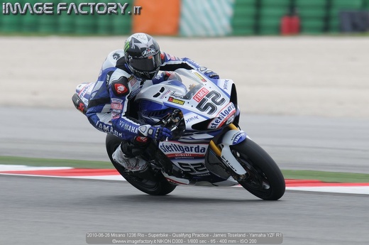 2010-06-26 Misano 1236 Rio - Superbike - Qualifyng Practice - James Toseland - Yamaha YZF R1